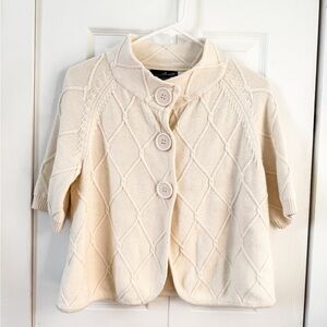 Vintage Willi Smith Ivory Knit Cardigan